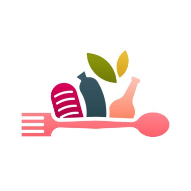 Fresh food logo icon vector. Food logo design concept. Food logo icon template