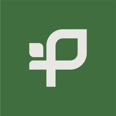 Plant logo design template. Simple nature plant branding logo design