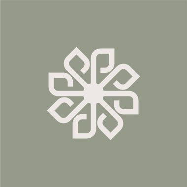 Plant logo design template. Simple nature plant branding logo design