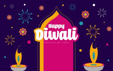 Happy diwali day background illustration. Diwali culture illustration
