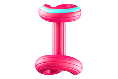 Parlak plastik tüp harfleri I. Canlı ve eğlenceli projeler için yüksek kalite 3D oluşturma.