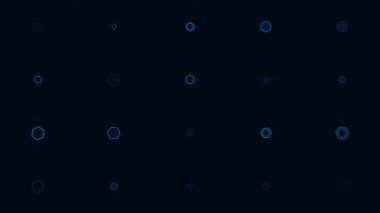 Soyut Altıgen Deseni: Teknik Arkaplan Görüntüleri ve HUD Tasarım Elementleri