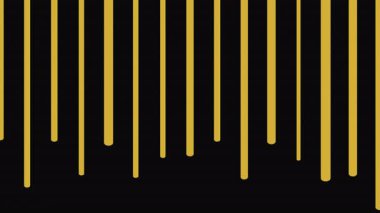 Siyah arkaplandan damlayan soyut sarı boya dikey çizgiler oluşturuyor.