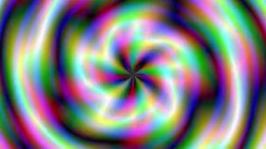 Psikedelik Sarmal: Hipnotik Gökkuşağı Girdap Hareketi Arkaplanı