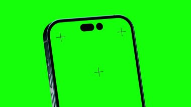 Grafik kaplaması için akıllı telefon modelini kapat. Yüksek kalite 4k görüntü