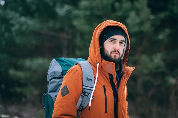 Portret van een man met baard — Stockfoto