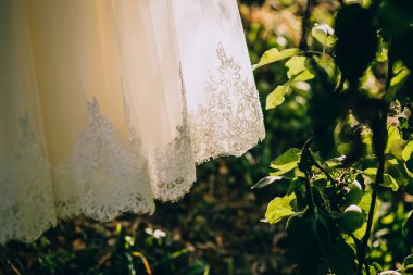 Gelinlik yakın çekim