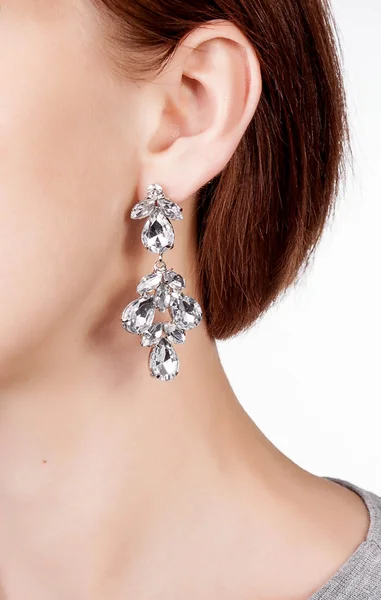 Pendientes con gemas de cristal — Foto de Stock