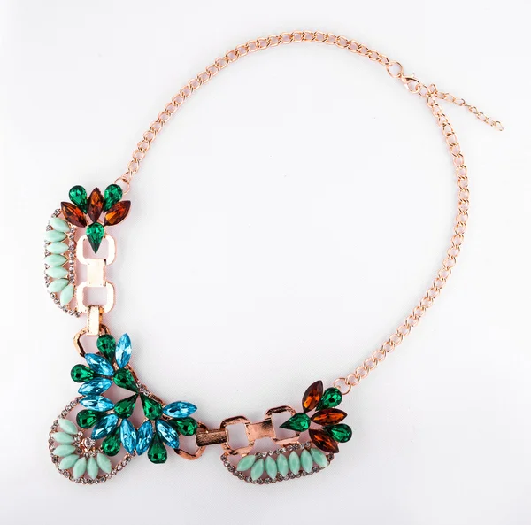 다채로운 보석 목걸이 — 스톡 사진