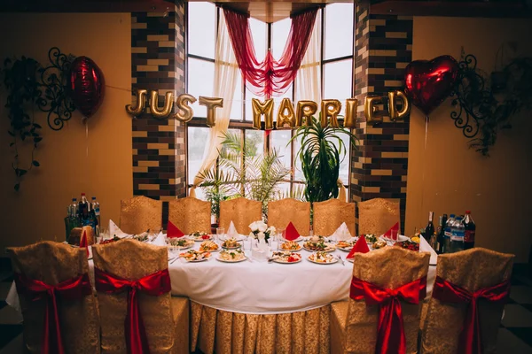 Table décorée mariage — Photo