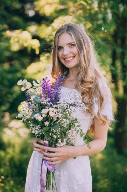 Rustik buket gelinle 