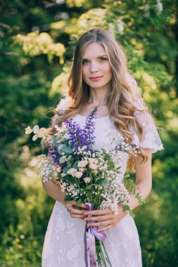 Rustik buket gelinle 