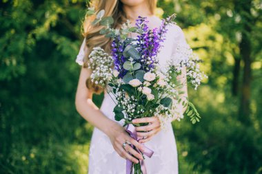 Rustik buket gelinle 