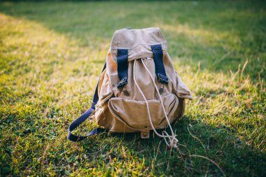 Tuval seyahat sırt çantası