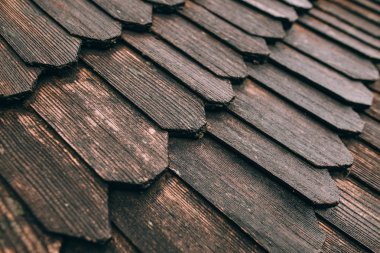 Ahşap eski retro tarzı çatı