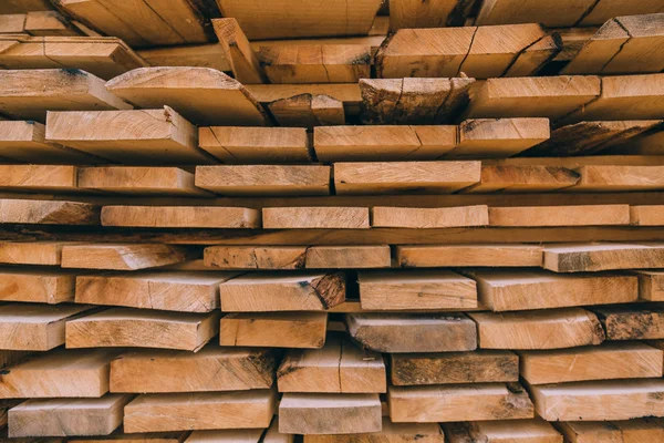 Stack of square wood planks — Stock Photo, Image