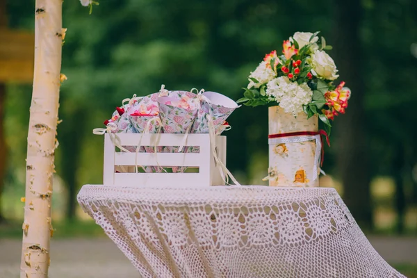 Λουλούδι διακόσμηση γάμου — Φωτογραφία Αρχείου