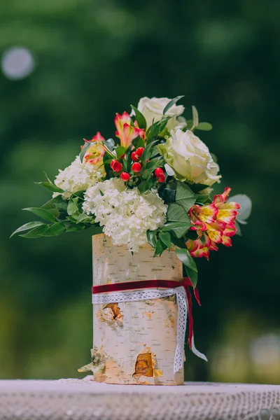 Decoración de boda de flores — Foto de Stock