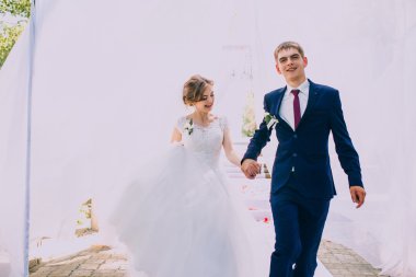 Düğün töreninde evli çift