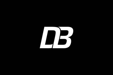 En Küçük DB Monogram Logo Şablonu