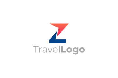 Minimal Awesome Moda Harfi Z Seyahat Logosu Tasarım Şablonu