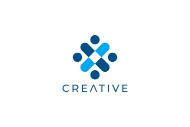 Profesyonel, Kişisel ve İş Kimliği İçin Zarif Soyut Adam Logosu