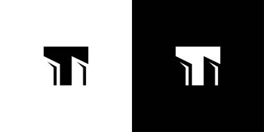 Harf T İnşaat Logosu Emlak, Mimarlık ve Şirket Markası Tasarımı