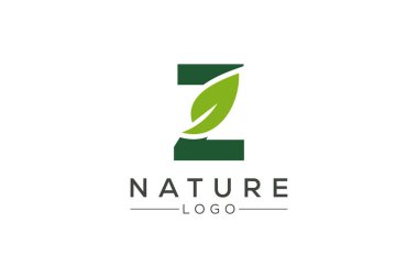 Z Harfi Yaprak Eko, Doğal ve Sürdürülebilir Markalar İçin Logo Tasarımı