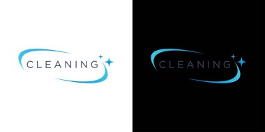 Modern Temizlik Logosu Temizlik ve Temizlik Markası Tasarımı