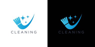 Modern Temizlik Logosu Temizlik ve Temizlik Markası Tasarımı