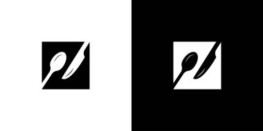 Aşçılık ve Gıda Hizmetleri Markası Minimalist Restoran Logosu