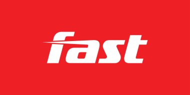 Hız ve Teslimat Markası için Modern Hızlı Kelimeler İşareti Logosu Tasarımı