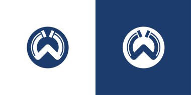 Modern Harf W Su ve Boru Hizmeti Markası Tesisat Şablonu