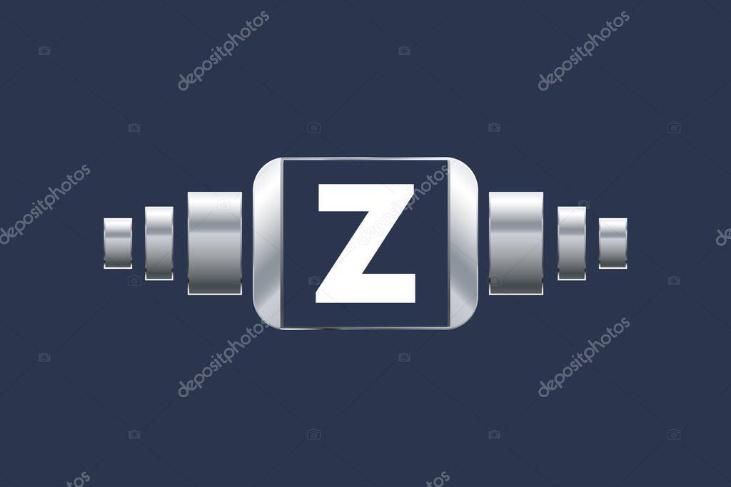Technology gradian color letter z logo
