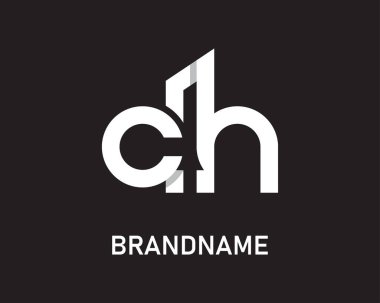 Letter ch logo design template clipart svg vector 