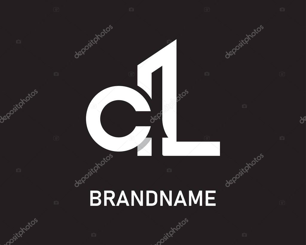 Letter cl logo design template