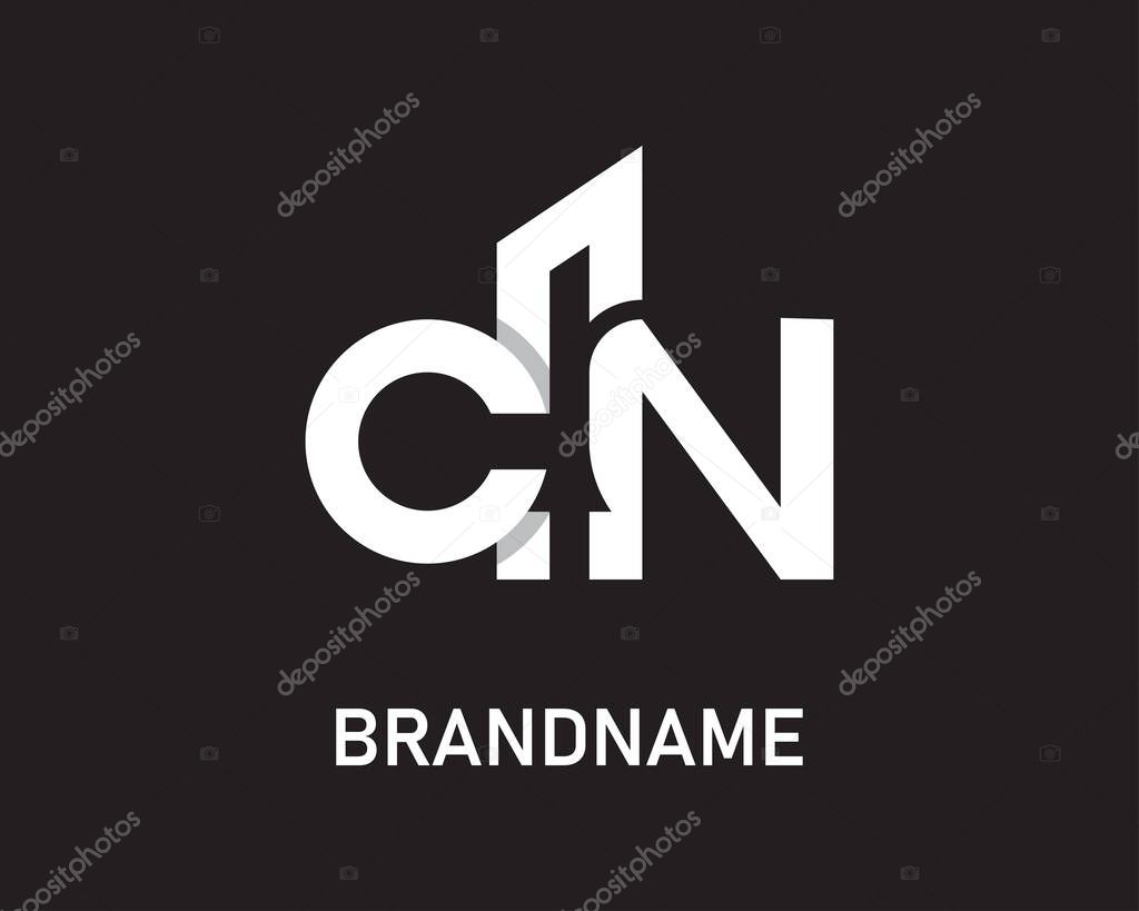Letter cn logo design template