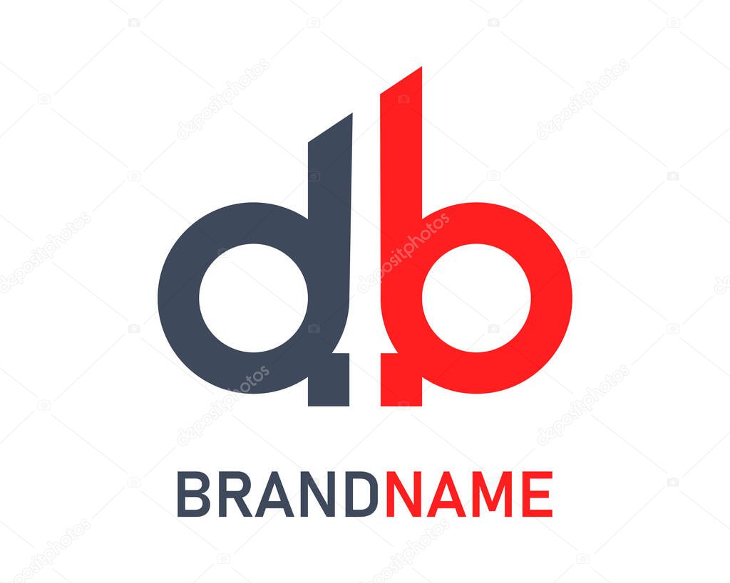 Letter db logo design template