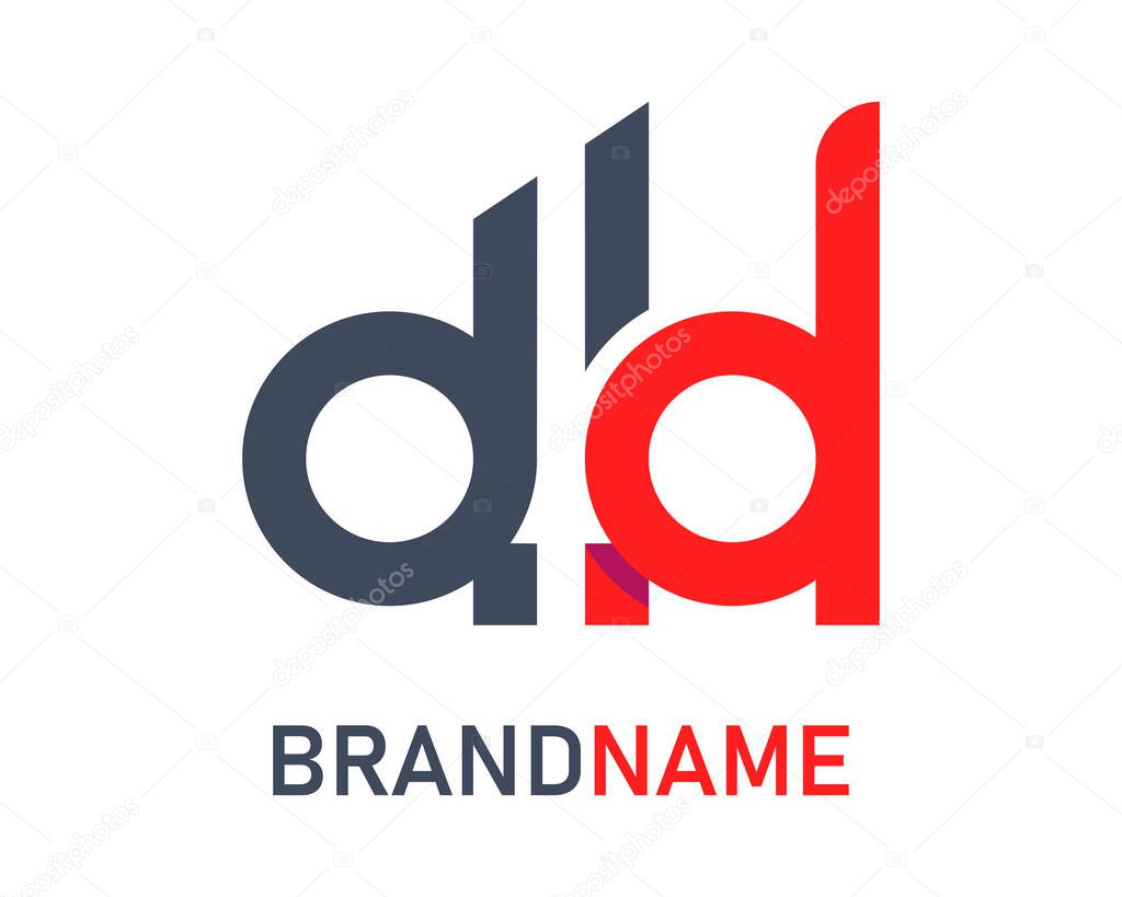 Letter dd logo design template