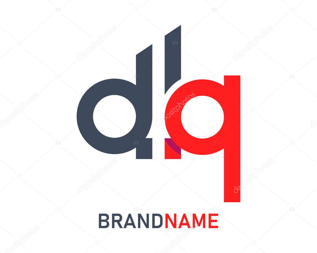 Letter dq logo design template