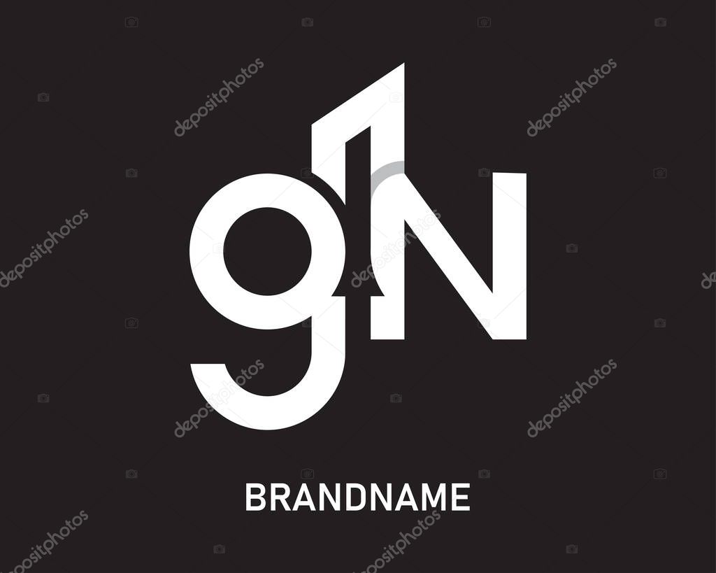 Letter gn logo design template