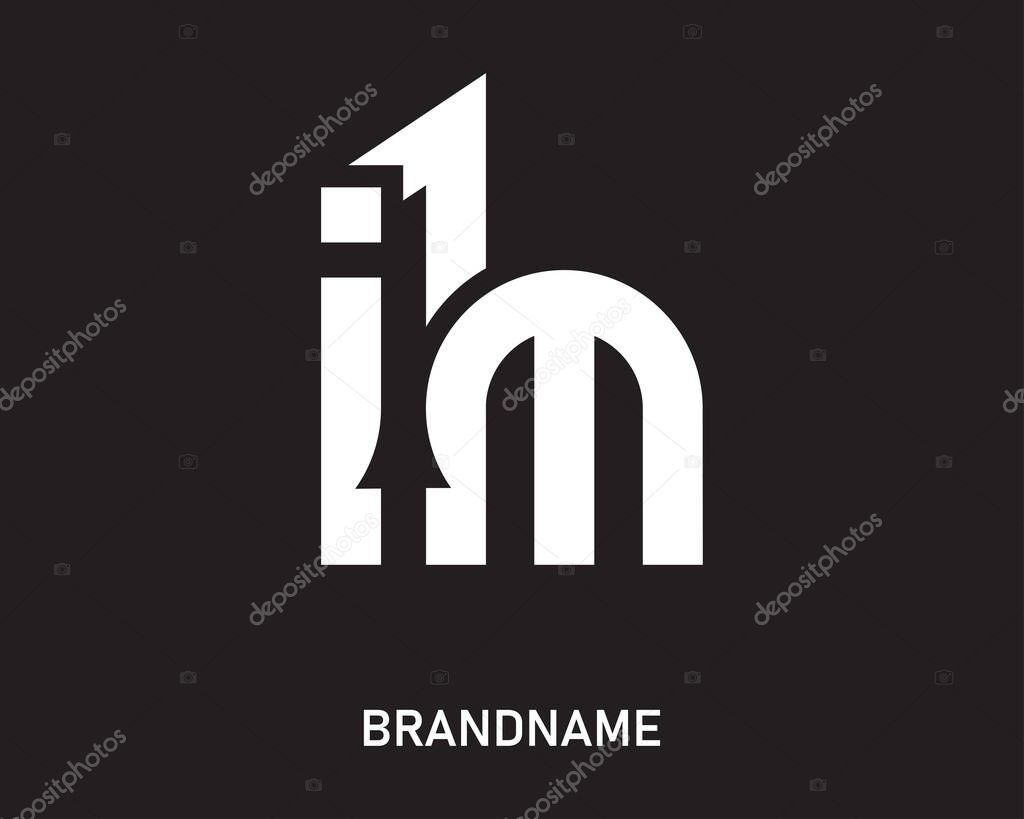 Letter im logo design template