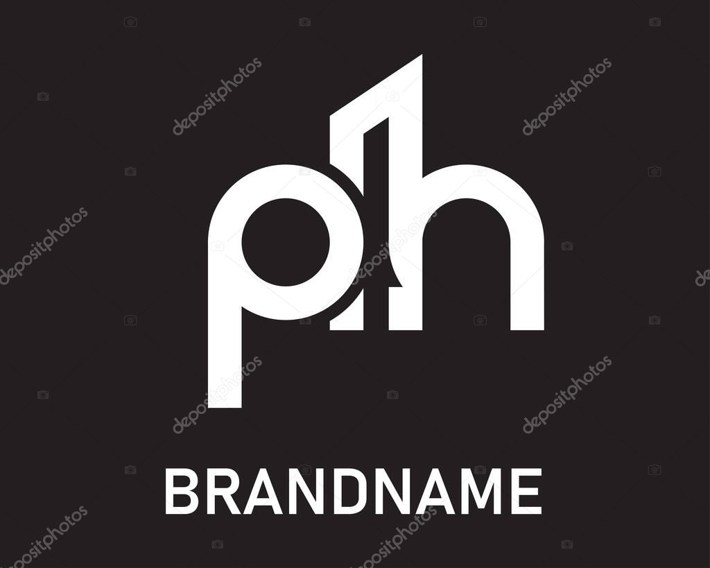 Letter ph logo design template