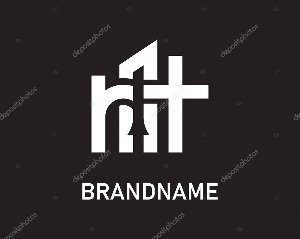 Letter rt logo design template