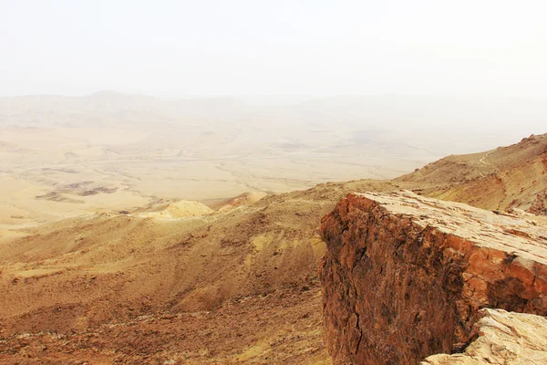 Deserto de Negev e cratera Ramon . — Fotografia de Stock