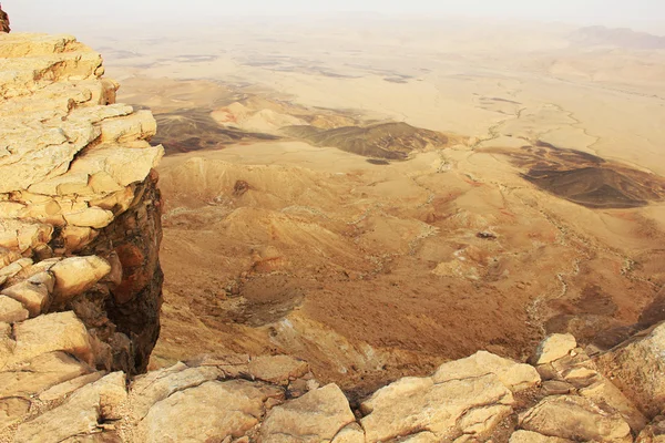 Deserto de Negev e cratera Ramon . — Fotografia de Stock