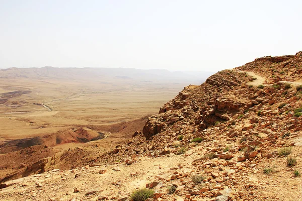 Deserto de Negev e cratera Ramon . — Fotografia de Stock