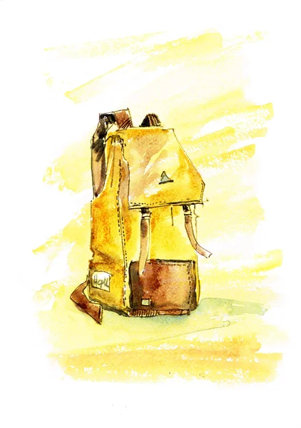 Akvarell vázlat táskák — Stock Fotó
