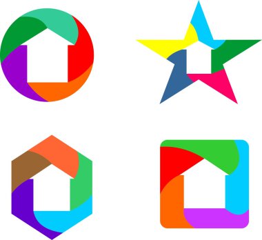 logo illüstrasyon simgeler Emlak