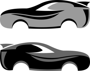 logo illüstrasyon spor arabalar
